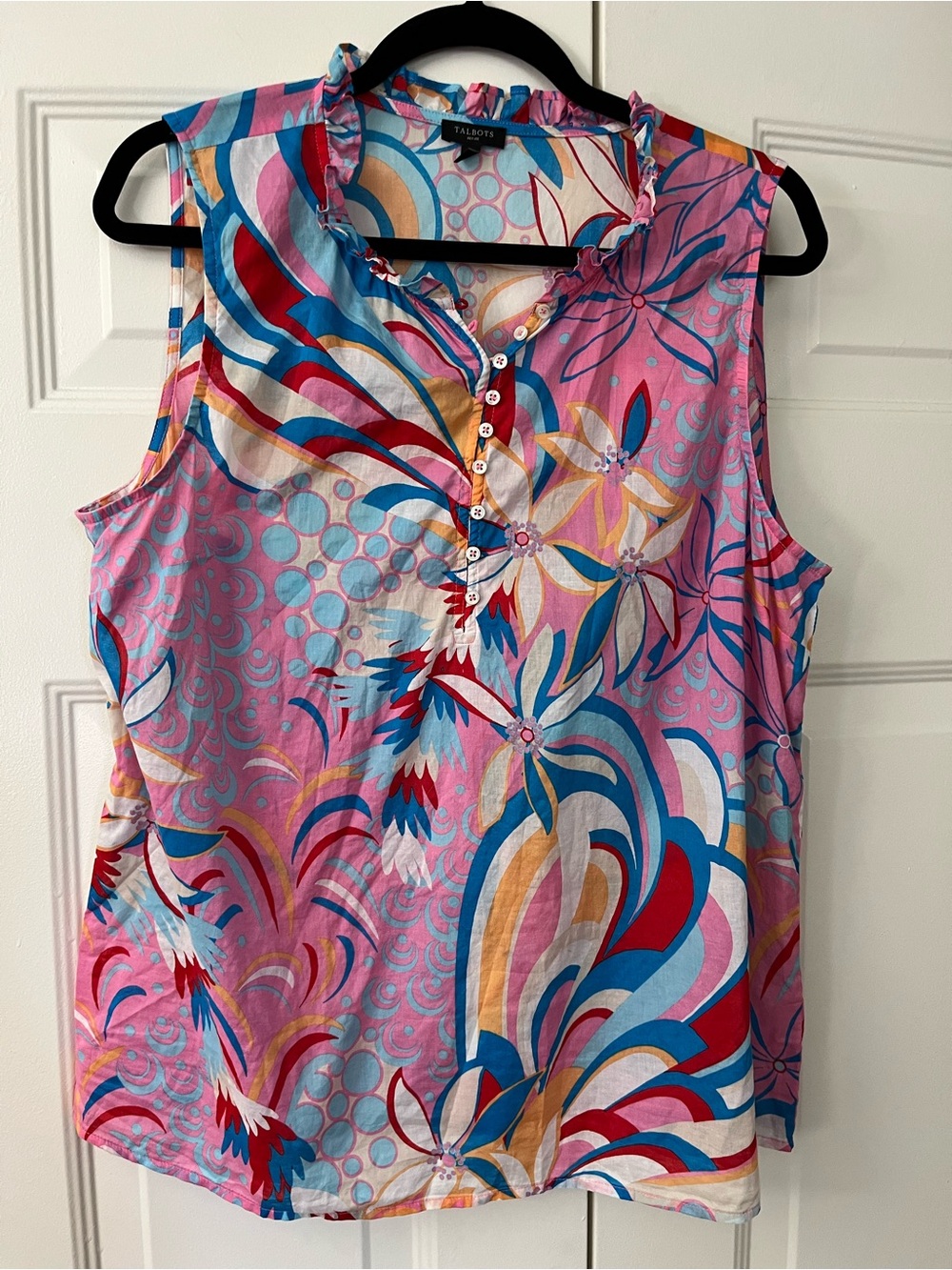 Talbots Cotton Sleeveless XLP Blouse